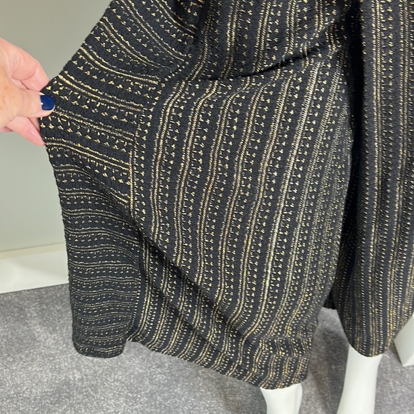 Anthropologie Blake Striped Wrap Pant size small cotton pockets - Picture 6 of 11